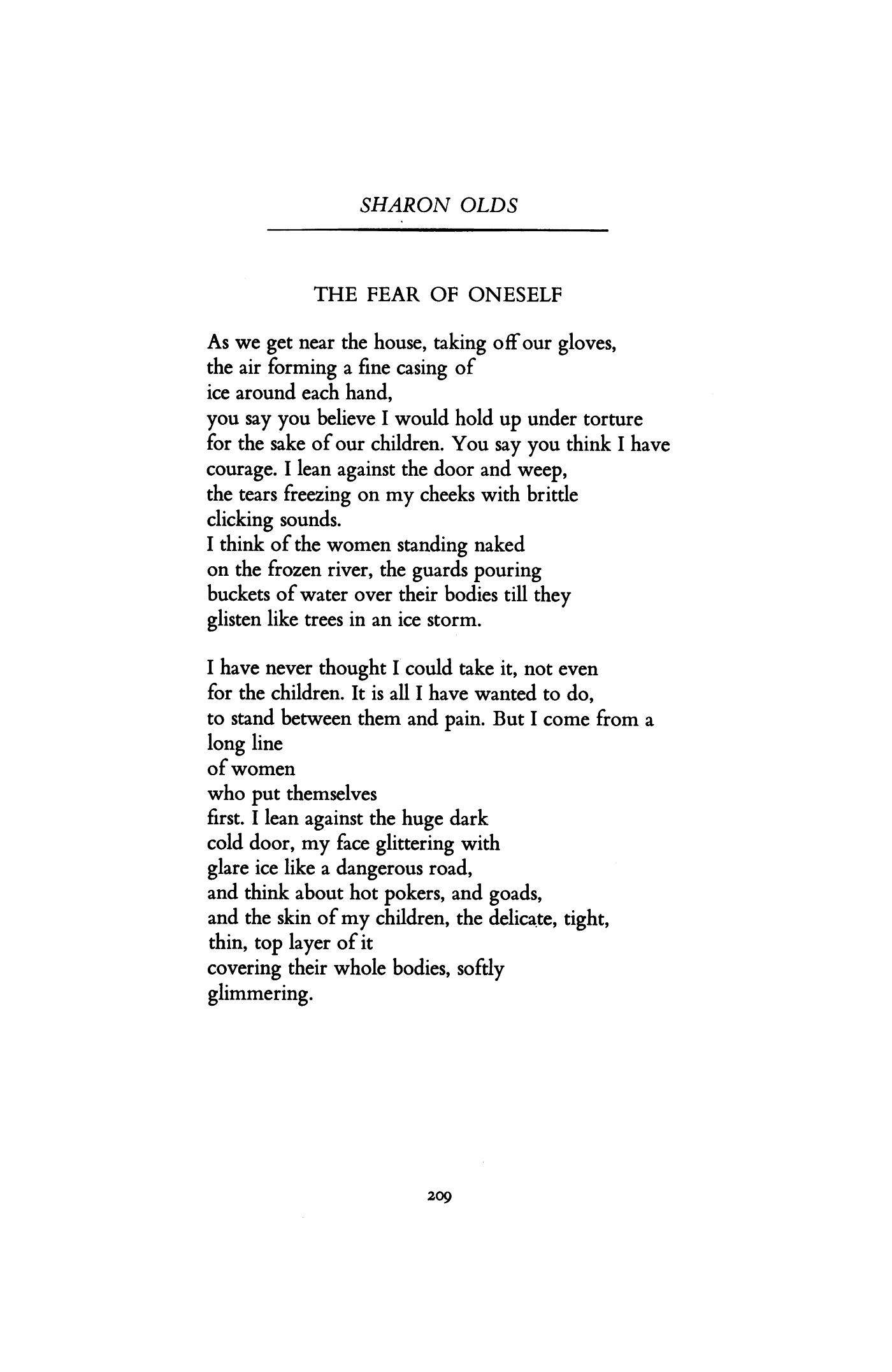 <p>“you say you believe I would hold up under torture for the sake of our children. You say you think I have courage.” is an example of characterization</p>