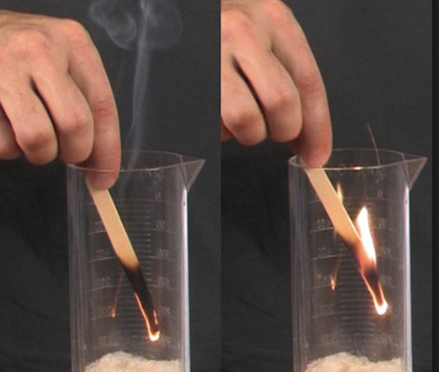 <p>Relights a glowing splint</p>
