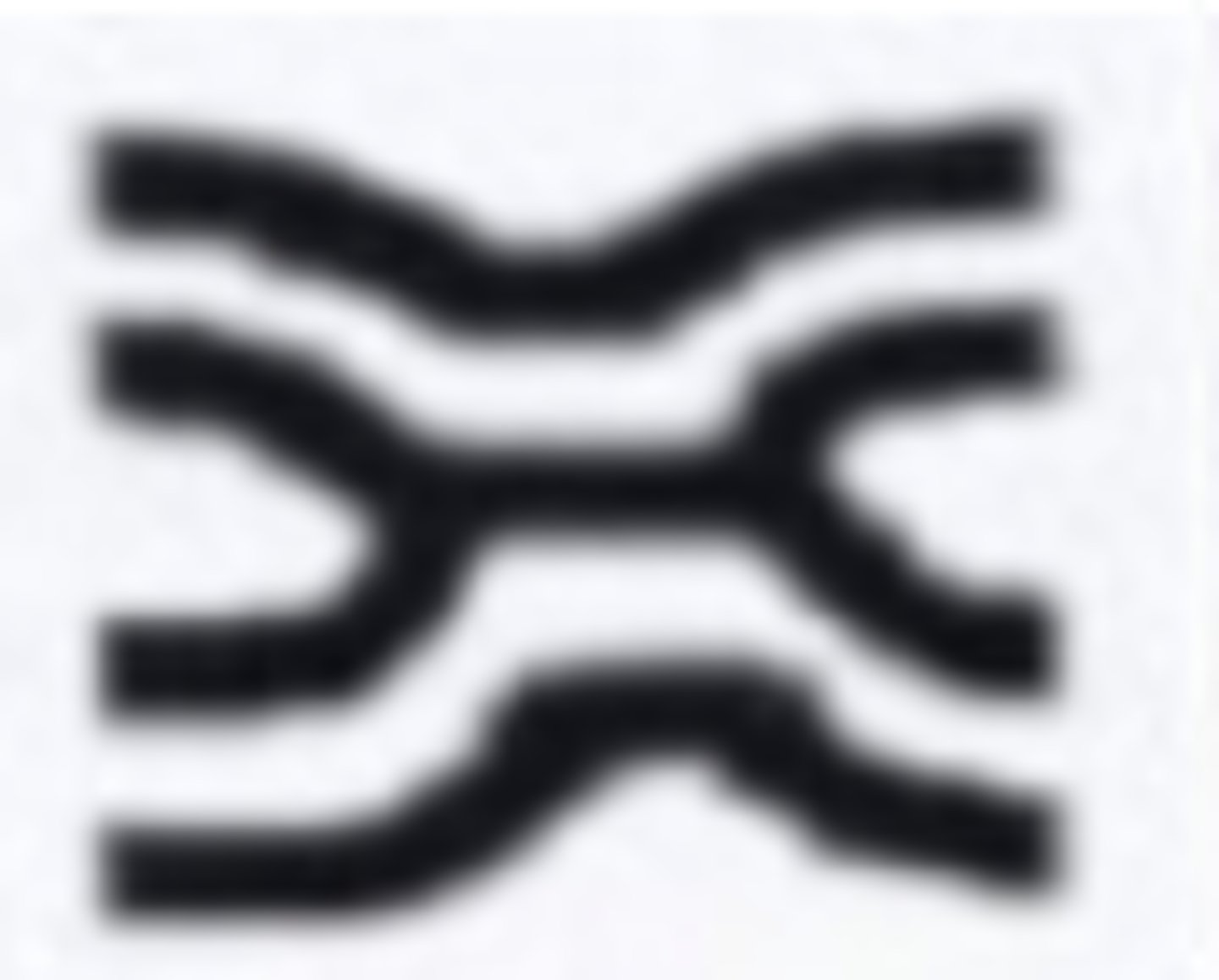 <p>opposite "v" shapes on the same line</p>