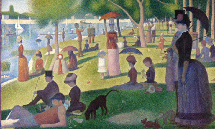 <p><span style="font-family: sans-serif">Georges Seurat, A Sunday Afternoon on the Island of La Grande Jatte, 1884–6</span></p>