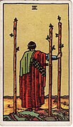<p>Three of Wands</p>