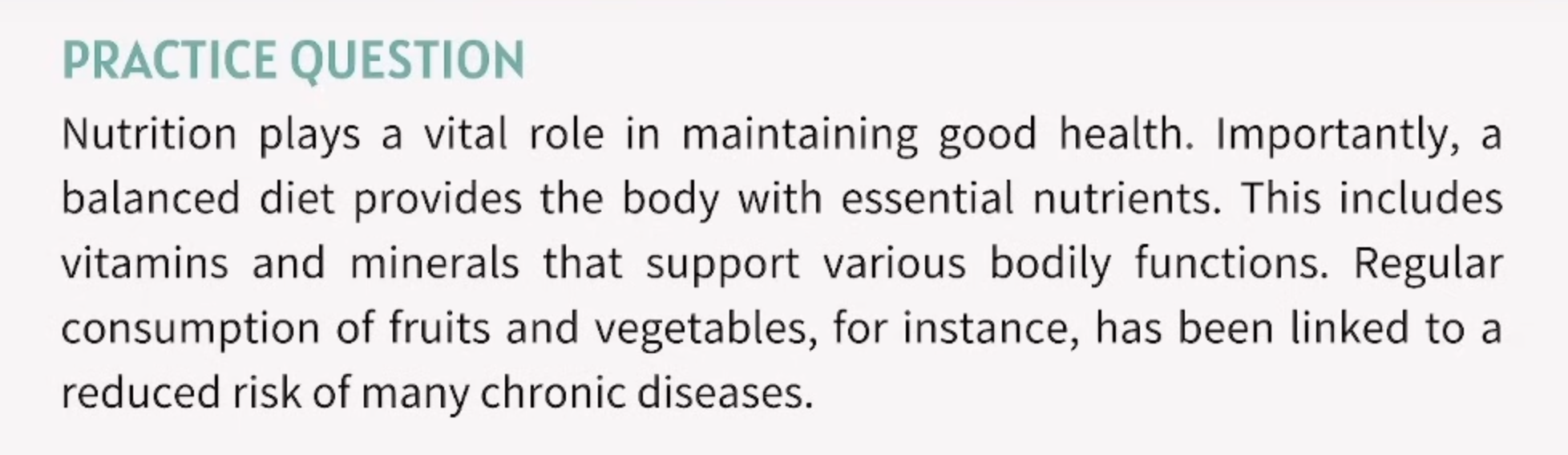 <p>Which transition word in the paragraph is used to emphasize a crucial point?</p>