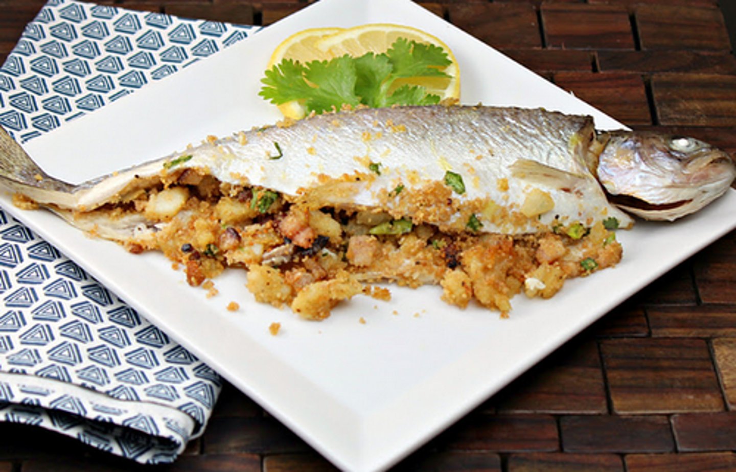 <p>stuffed trout</p>