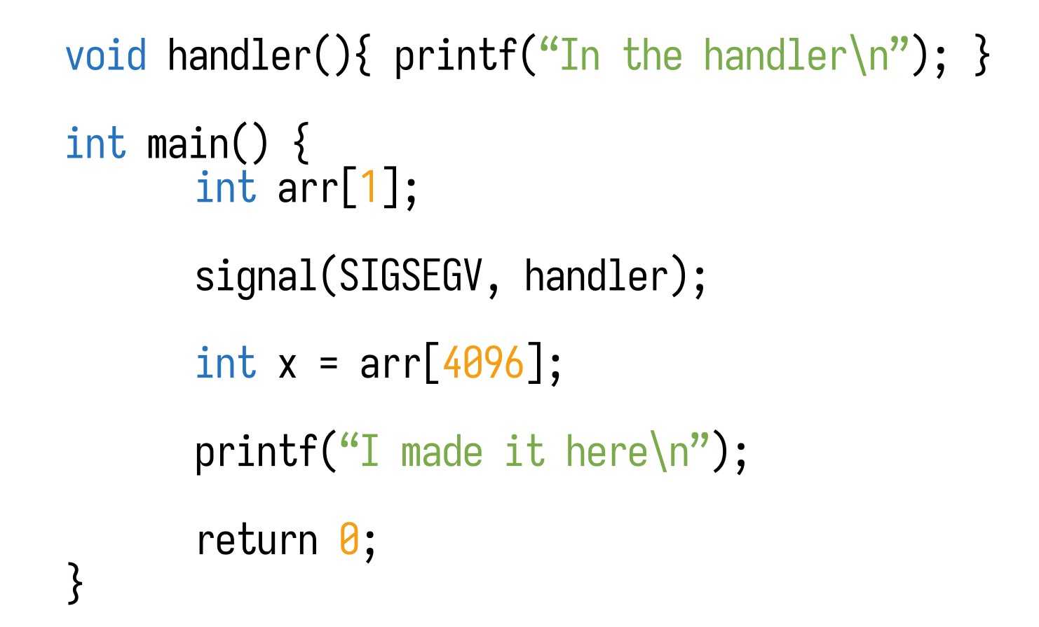 <p>What does the following code print?</p>