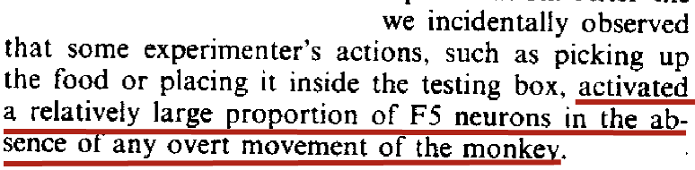 <p>MNS is part of the <span><strong><span>motor system </span></strong></span>which<span><strong><span>:</span></strong></span></p><ul><li><p><span><span>Does more than generate movement</span></span></p></li><li><p><span><span>Contributes to perceive and understand others actions</span></span></p></li></ul><p></p><p>the discovery of the MNS was an incidental finding - just wanted to look at how neurons link to motor movements </p><ul><li><p><span><span>Specific motor neurons are activated during action observation, even without actual movement</span></span></p></li><li><p><span><span>Found some neurons activated even when the monkey was not doing any motor movements so the neurons were doing something unexpected</span></span></p></li></ul><p></p>
