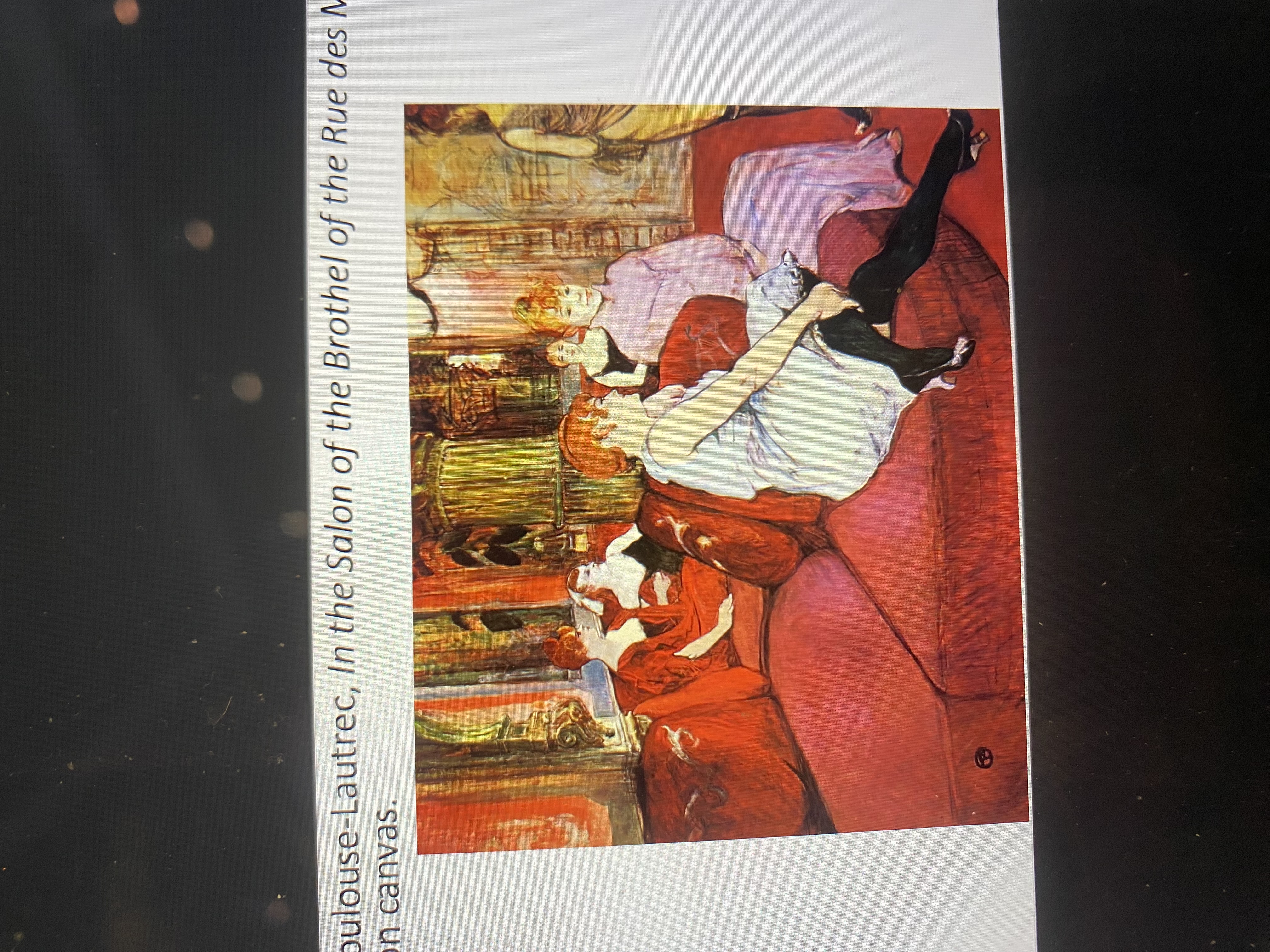 <p><span><strong>In the Salon of the Brothel of the Rue des Moulins by Henri de Toulouse Lautrec</strong></span></p>