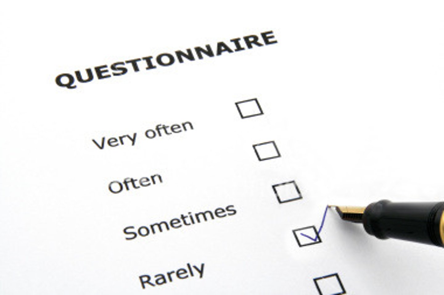 <p>A set of written questions (sometimes called items) used to access a persons' thoughts/experiences</p>