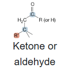 <p>Ketone or aldehyde</p>