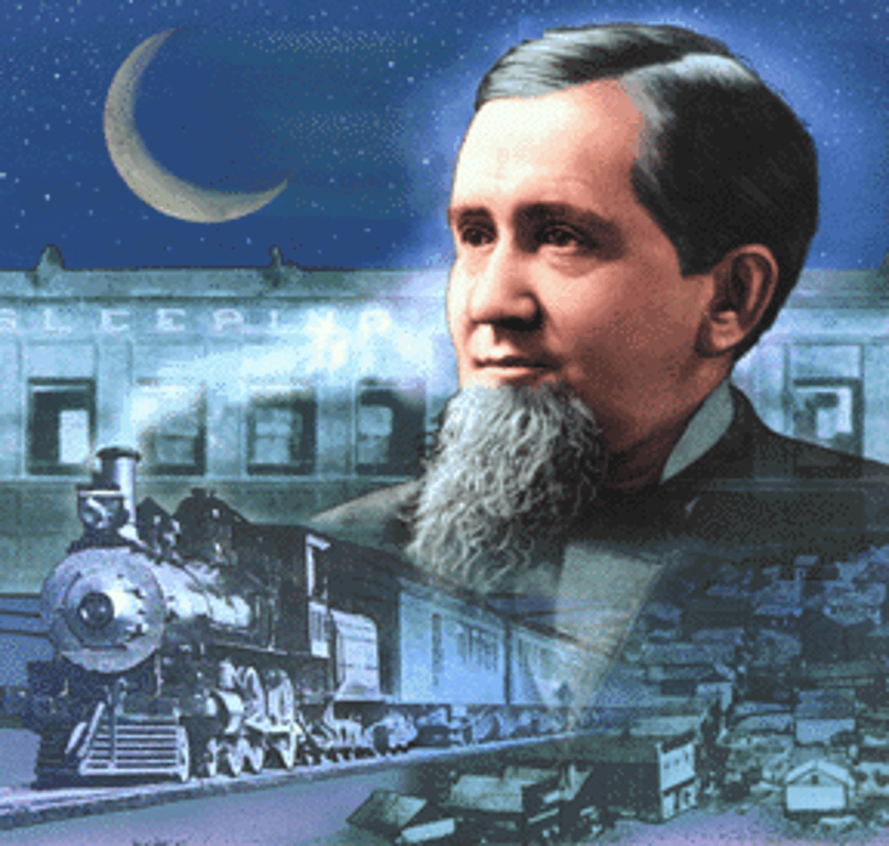 <p>Railroads led to the creation of news towns such as THIS Illinois railroad-car manufacturer who built a town for his employees.</p>