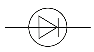 <p>a circuit component that only allows current to flow in one direction</p>