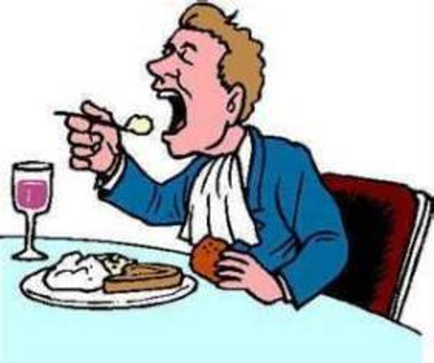 <p>he ate</p>