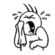 <p>Pleurer comme un bébé</p>