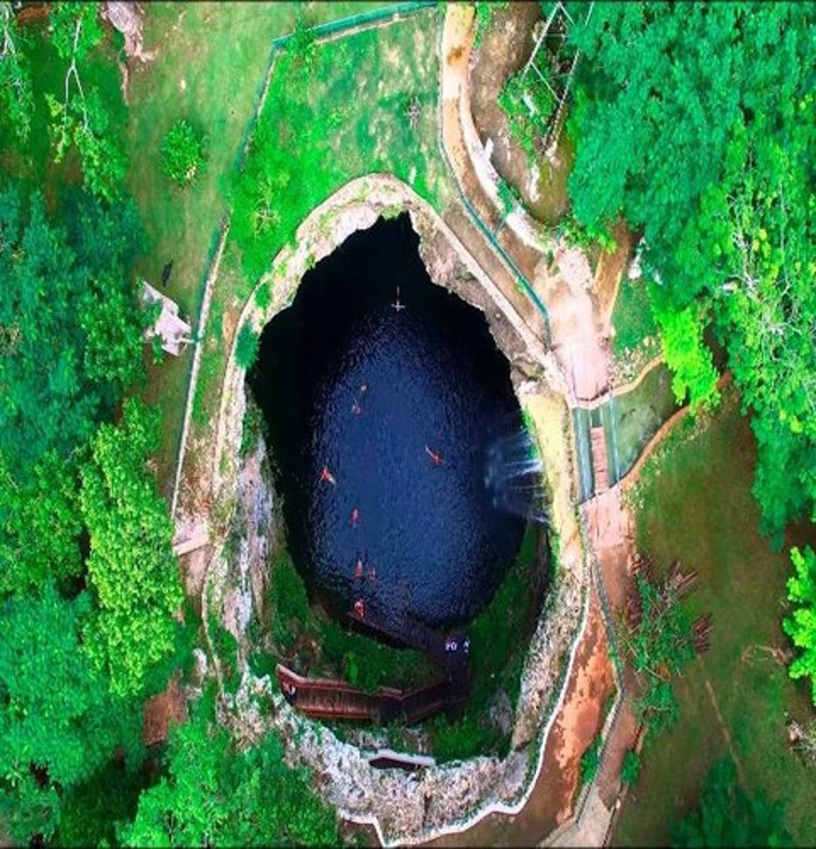 <p>Natural sinkholes used as primary water sources.</p>