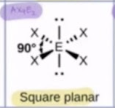 <p>square planar</p>