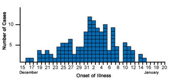 Occur when the exposure to the sources is prolonged over an extended time period of time and may occur over more than one incubation period. The downslope is usually a sharp decline