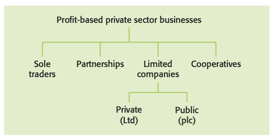 Private sector businesses
