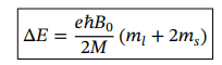 <p>m<sub>l</sub> and m<sub>s</sub> eigenvalues of operators L<sub>z</sub> and S<sub>z</sub></p>