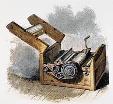 <p>invention by Eli Whitney turning cotton plants into fabric; it was intended to reduce labor, but increased it instead.</p>