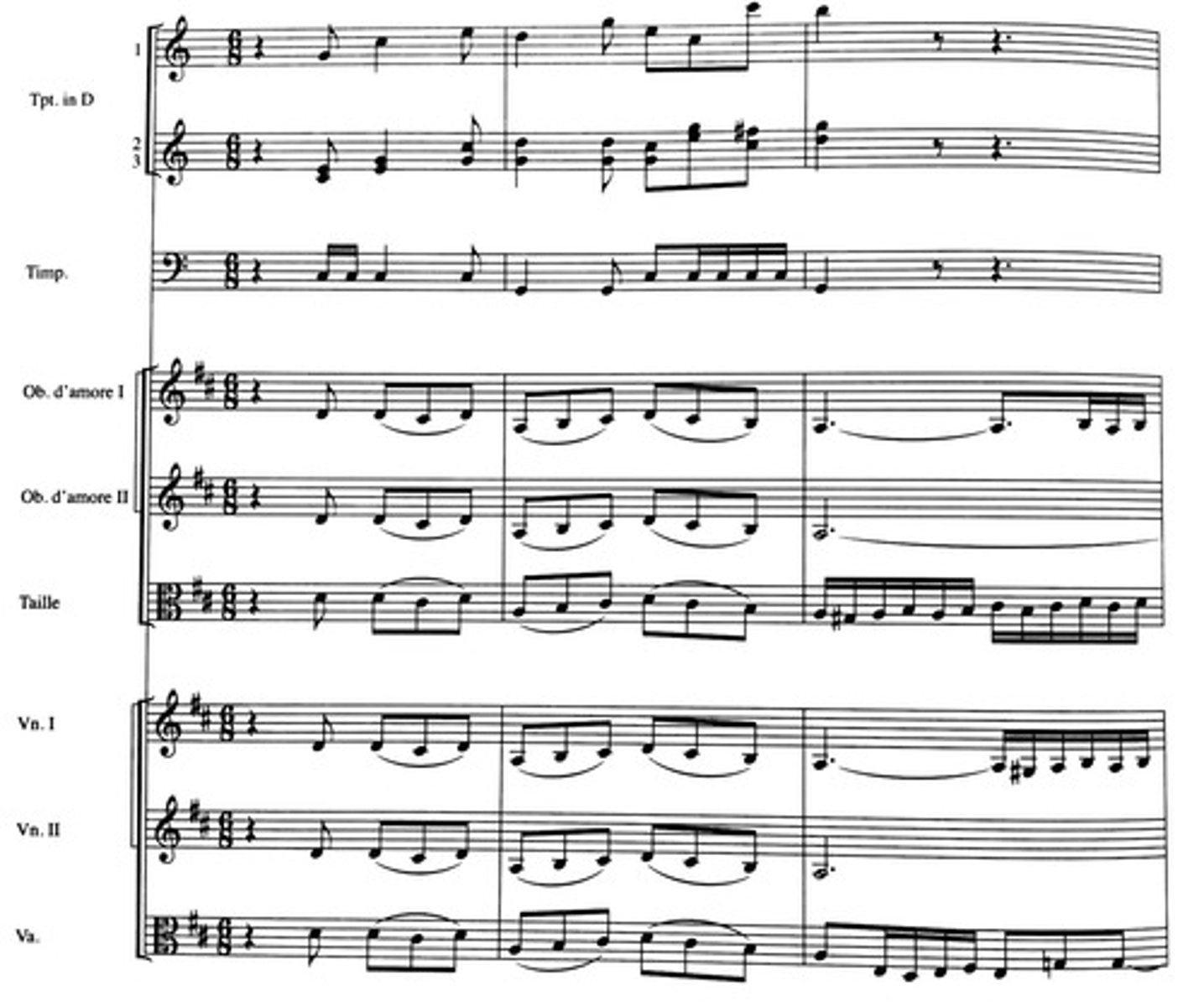 <p>A melody created by the interaction of two or three voices, usually separated by register. Often features large leaps.</p>