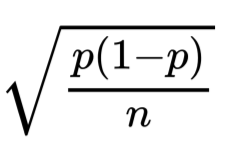 <p>standard error</p>