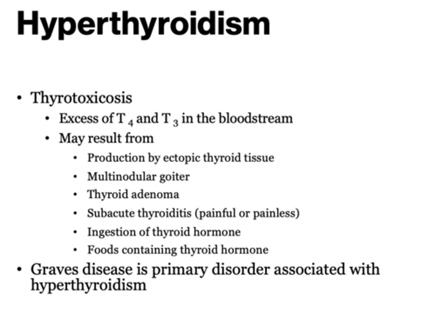 <p>thyrotoxicosis</p>
