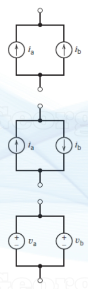 <p>what are the equivalent of these three situations in a || circuit?</p>