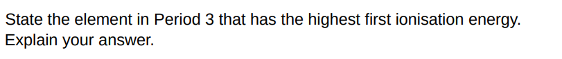 <p>(3 Marks) </p>