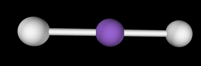 <p>Molecular Geometry: Linear, 180 degrees</p>