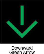 <p>Downward Green Arrow</p>