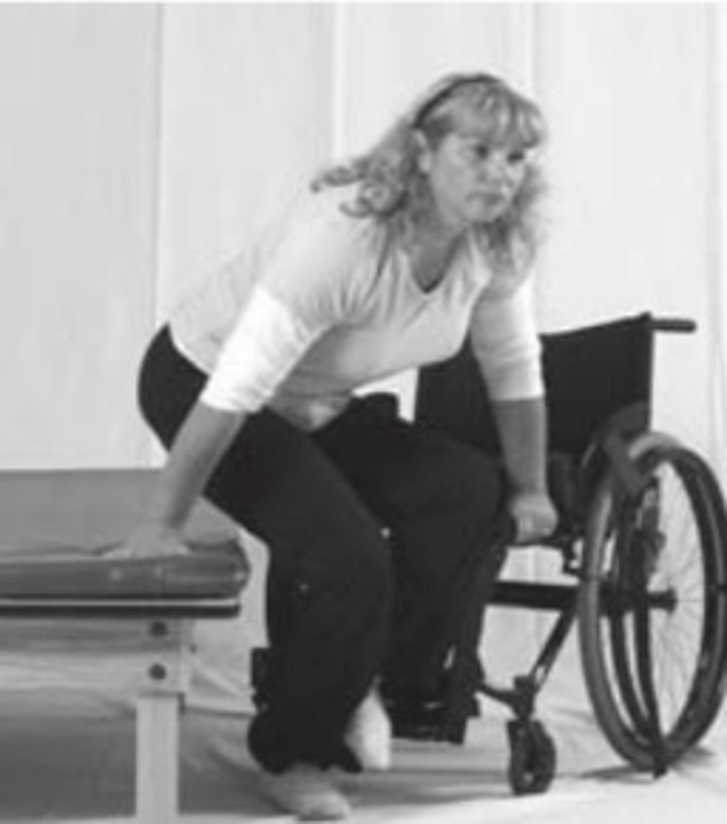 <p>starts when the buttocks lift off the sitting surface and continues while the trunk is lifted halfway between the two surfaces</p>