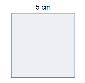 <p>Hvor stort er arealet af kvadratet?</p>