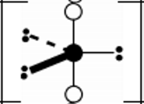 <p>bonding: 2</p><p>lone electrons: 3</p>