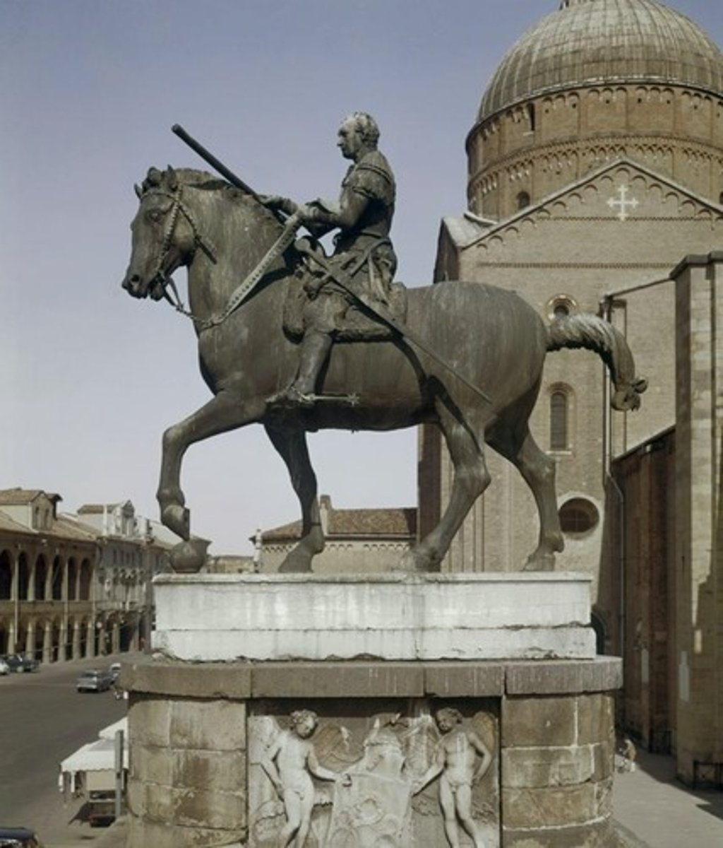 <p>Donatello: Gatemalata (jātnieku statuja)</p>