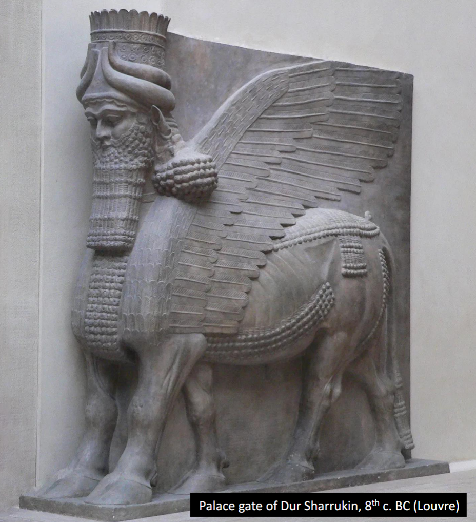 <p>lamassu meanings? (protective spirit)</p>