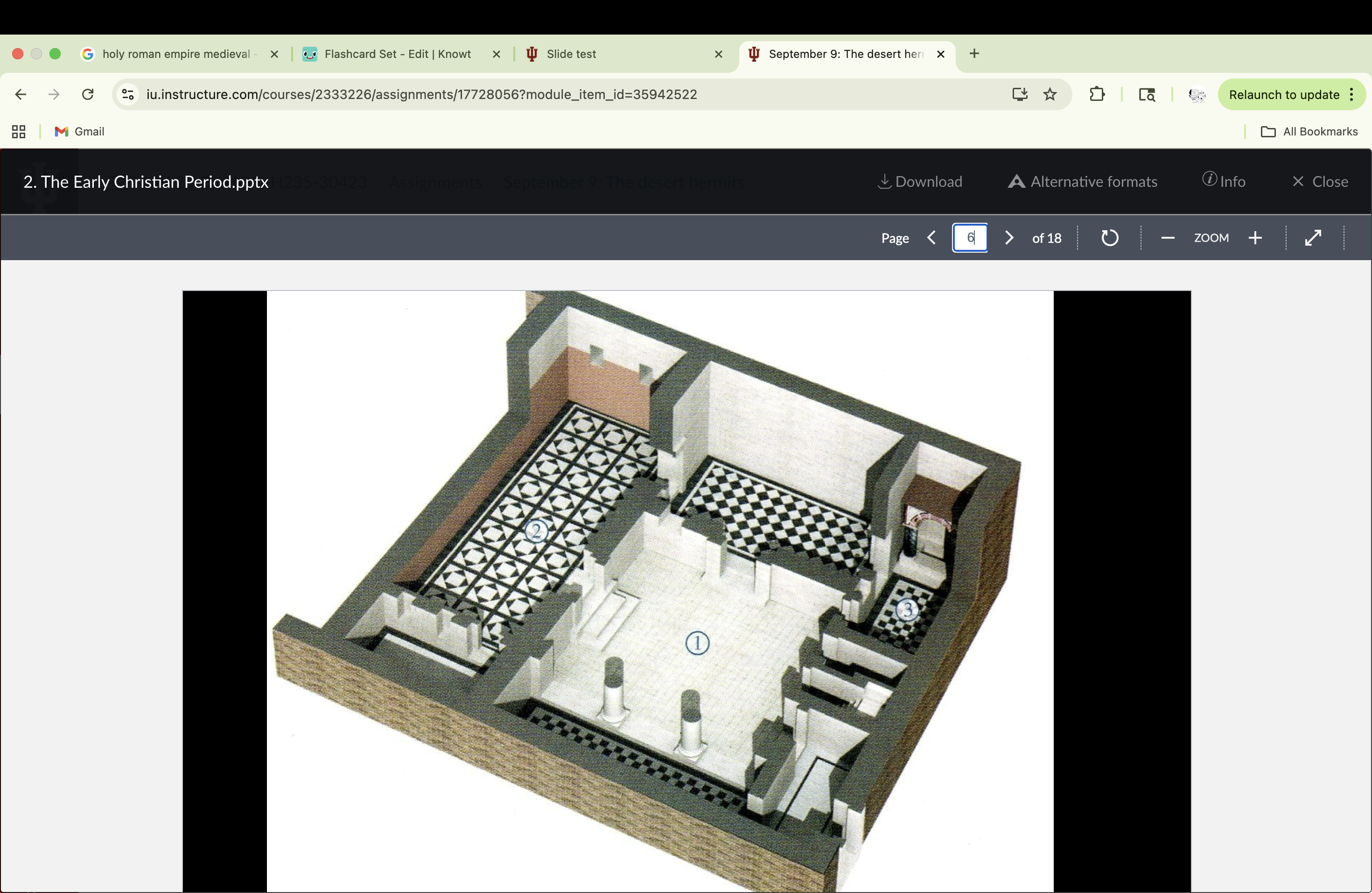 <p><span><span>Reconstruction of the House Church at Dura Europos, Syria, destroyed 256 CE</span></span></p>