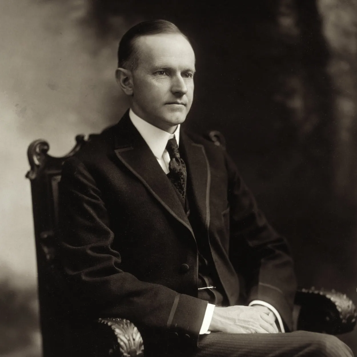 <p>Calvin “Silent Cal” Coolidge <span data-name="speech_balloon" data-type="emoji">💬</span><span data-name="money_mouth_face" data-type="emoji">🤑</span></p>