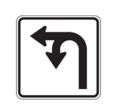 <p>what does this white regulatory sign indicate?</p>