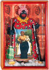 <p>Betye Saar (*1926) Liberation of Aunt Jemima, 1972, mixed media</p>