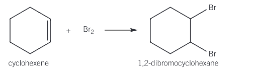 <p>Electrophilic addition </p>