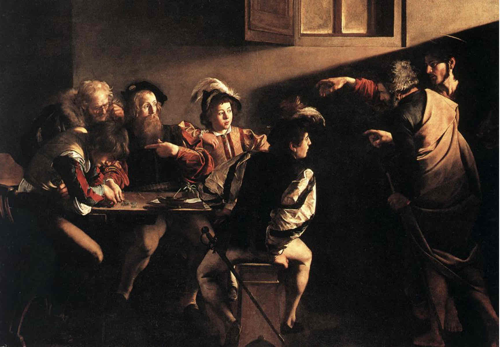 <p>calling of st matthew</p>