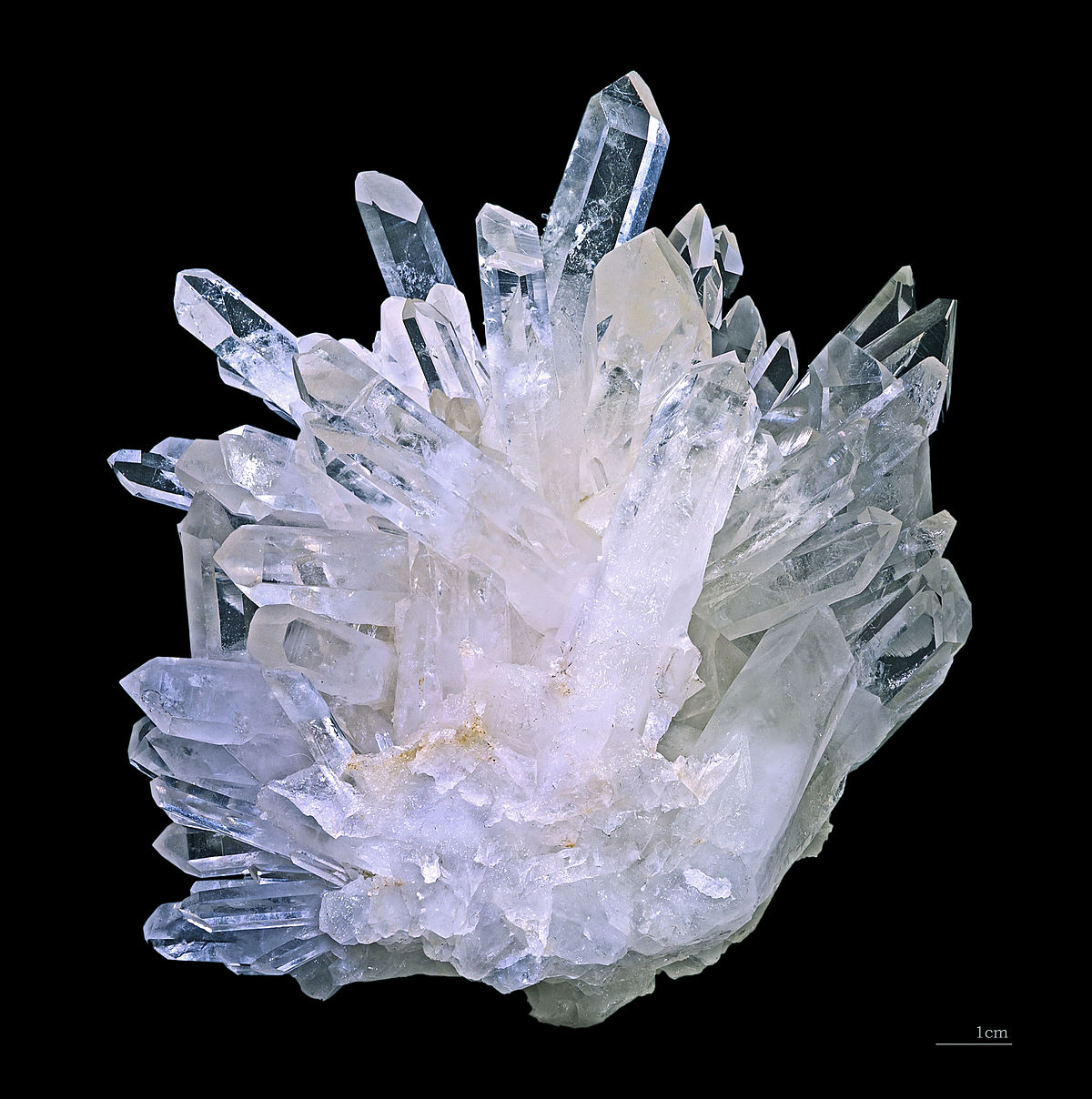 du quartz, quartz = mineral compuesto de sílice (SiO2)