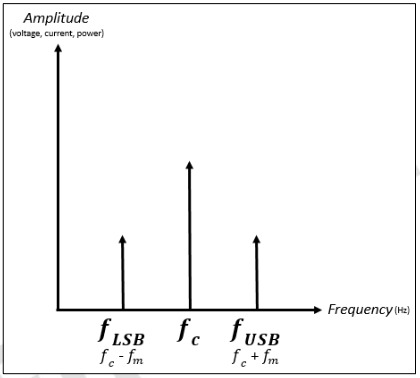 <p>Sideband signals are illustrated in a _________ ______ where the horizontal axis represents frequency, and the vertical axis represents the signal’s magnitude, whether in voltage, current, or power amplitude. </p>