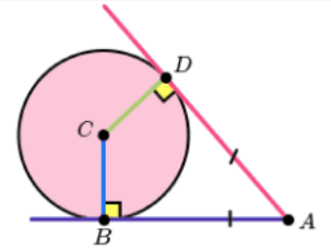 <p>Tangents which meet at the same point are equal in length. </p>
