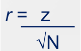 <ul><li><p>Convert the z score into the effect size, r</p></li></ul><p></p>