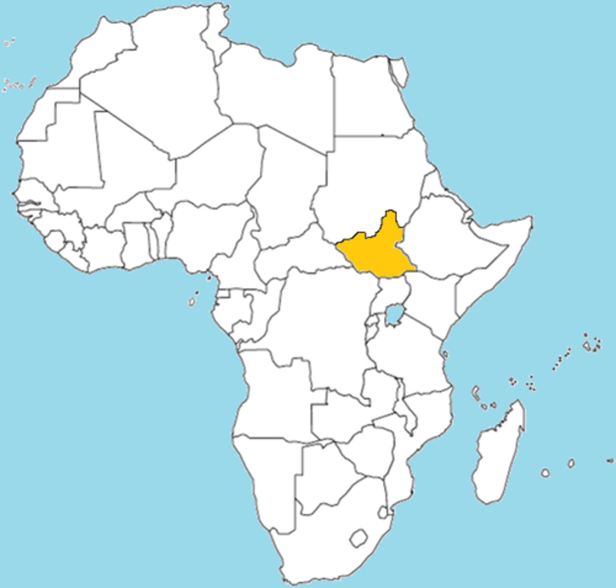 <p>the most recent state to have achieved sovereignty (2011)</p>