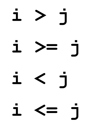 <p>comparison operators used on integers, floats, and strings that evaluate to a Boolean (True or False)</p>