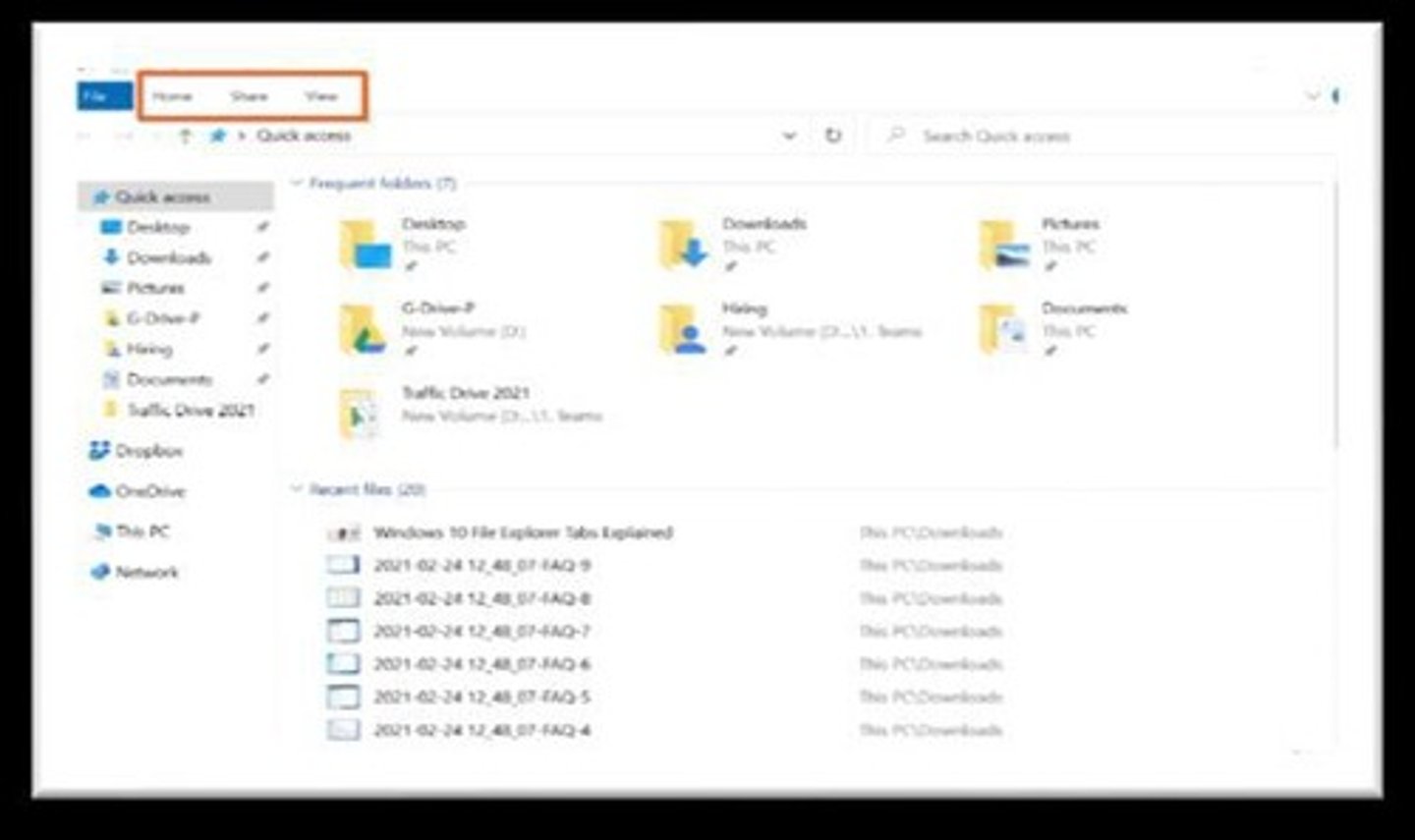 <p>For example, your computer's file explorer or finder, where you create folders to organize documents, images, and other files.</p>