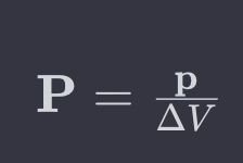 <p><strong><span>P</span></strong><span>=p/Δ</span><em><span>V</span></em><span>​<br></span></p><ul><li><p><strong><span>P</span></strong> is the polarization vector,</p></li><li><p><strong><span>p</span></strong> is the dipole moment,</p></li><li><p><span>Δ</span><em><span>V</span></em> is the volume.</p></li></ul>