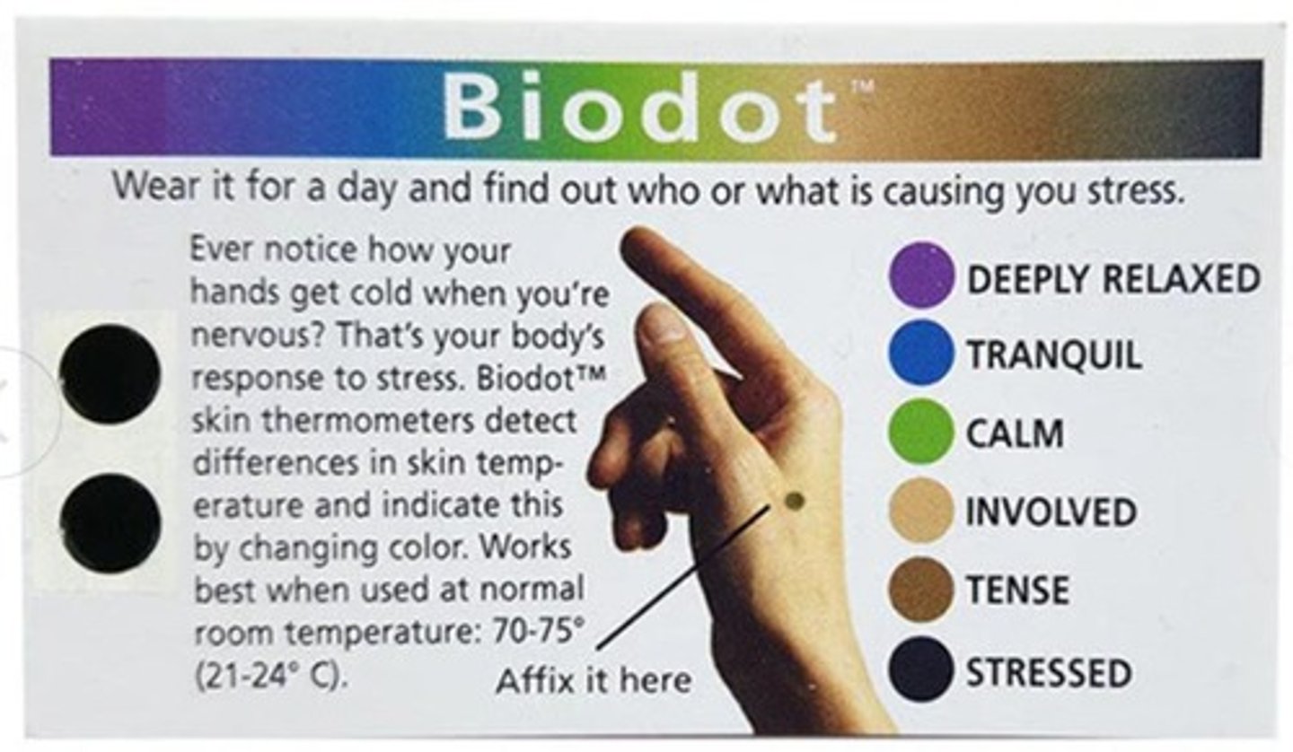 <p>Skin thermometer used to measure stress response.</p>