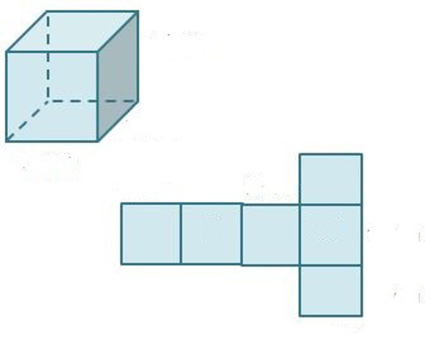 <p>The total area of the surface of an object</p>